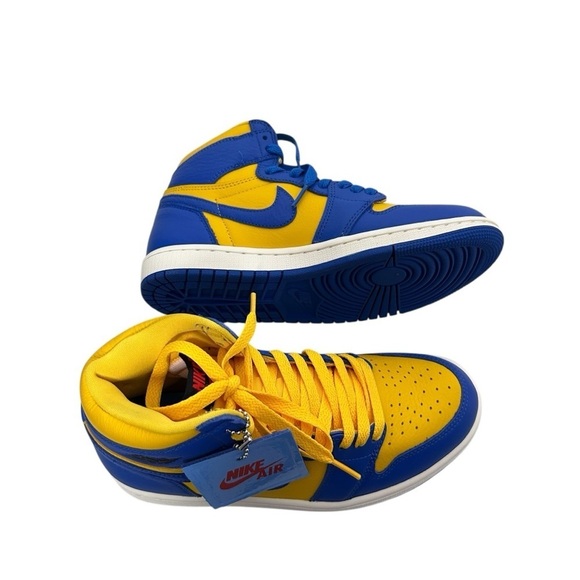 Nike Air Jordan Women's Retro 1 High OG Varsity Maize Game Royal Sz 7 FD2596-700 - Picture 12 of 14